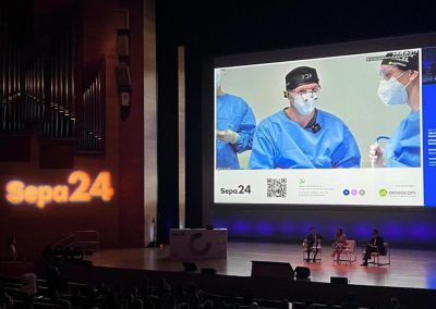 Escenario del Congreso SEPA 2024 Sociedad Española de Periodoncia e Implantes dentales.
